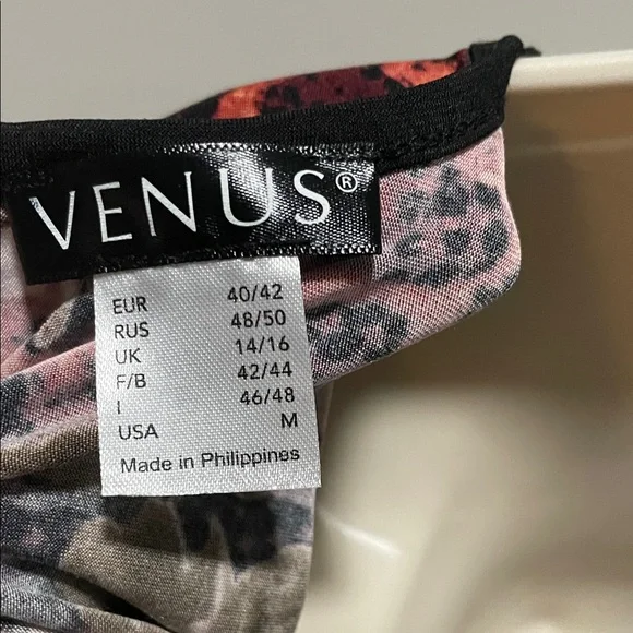 Floral and Animal Print V-Neck Top - Picture 6 of 6